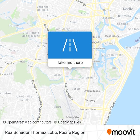 Rua Senador Thomaz Lobo map