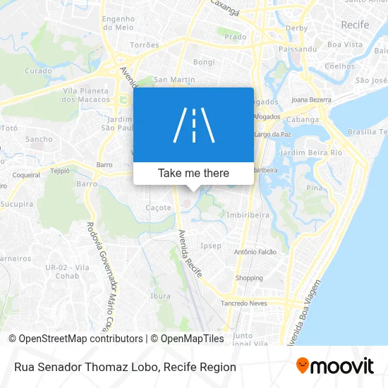 Rua Senador Thomaz Lobo map