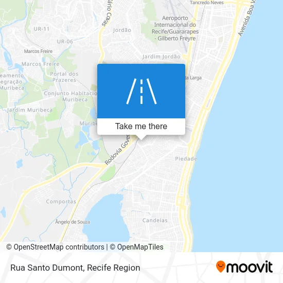 Rua Santo Dumont map