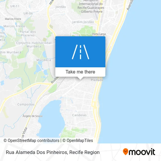 Rua Alameda Dos Pinheiros map
