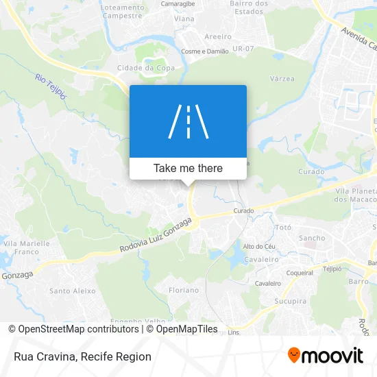 Rua Cravina map