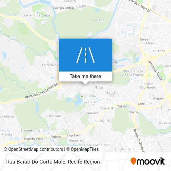 Rua Barão Do Corte Mole map