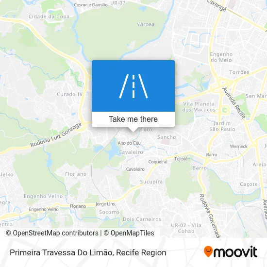 Primeira Travessa Do Limão map