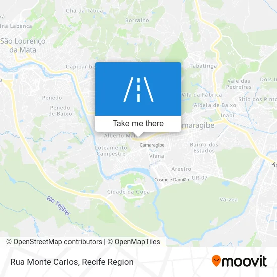 Rua Monte Carlos map