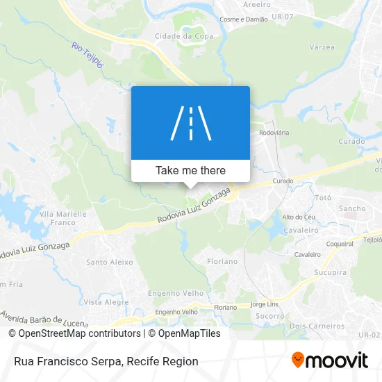 Rua Francisco Serpa map