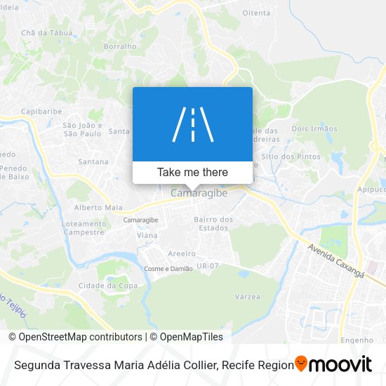 Segunda Travessa Maria Adélia Collier map