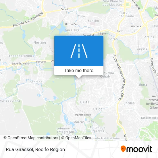 Rua Girassol map