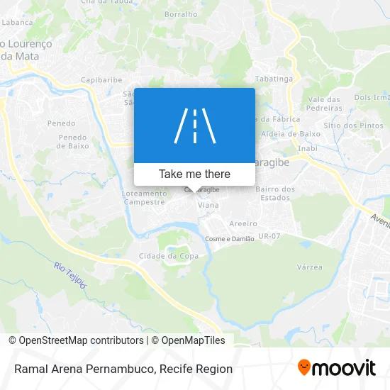 Ramal Arena Pernambuco map