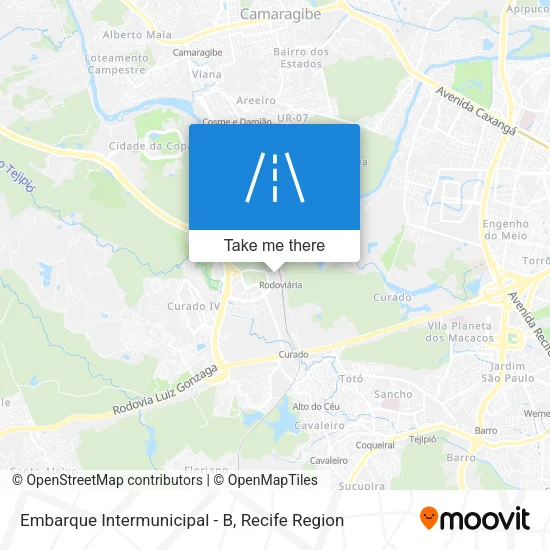 Embarque Intermunicipal - B map