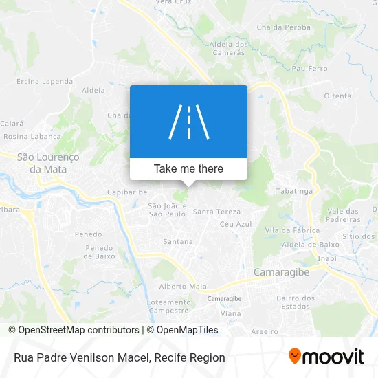 Rua Padre Venilson Macel map