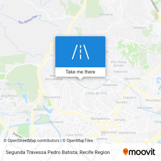 Segunda Travessa Pedro Batista map