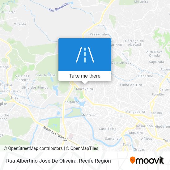 Rua Albertino José De Oliveira map