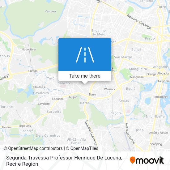 Segunda Travessa Professor Henrique De Lucena map