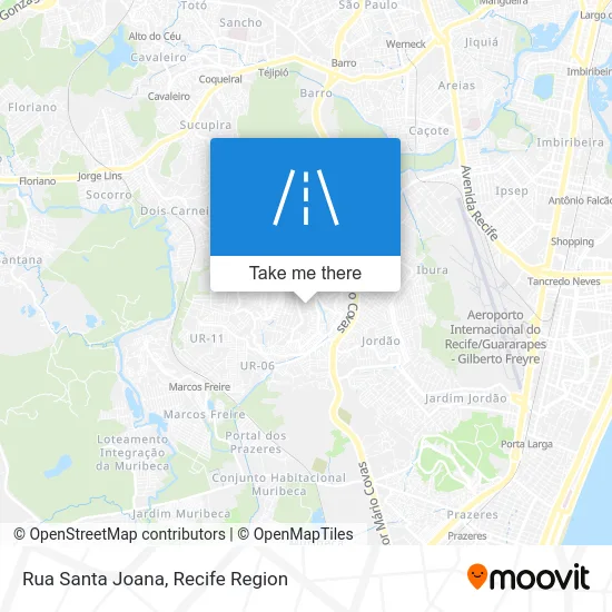 Rua Santa Joana map