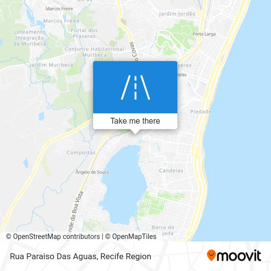 Rua Paraiso Das Aguas map