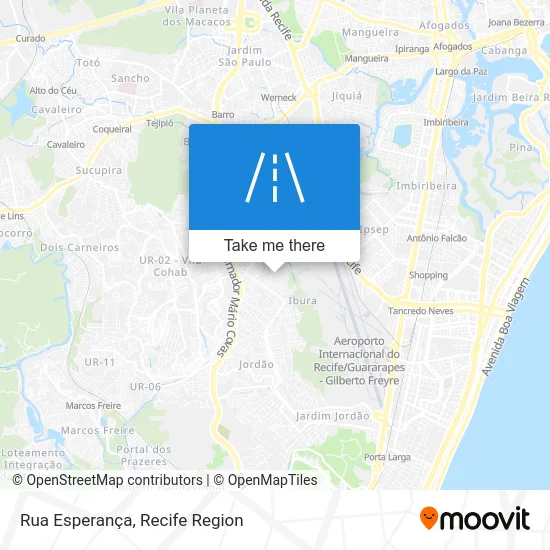 Rua Esperança map