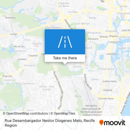 Rua Desembargador Nestor Diogenes Melo map