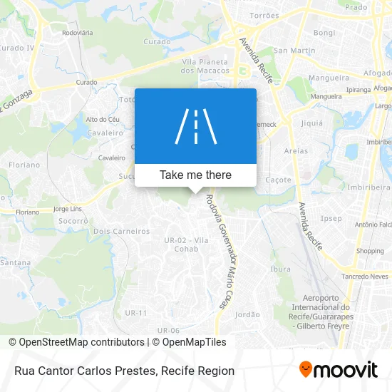 Rua Cantor Carlos Prestes map