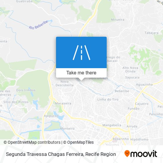 Segunda Travessa Chagas Ferreira map