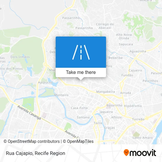 Rua Cajapio map