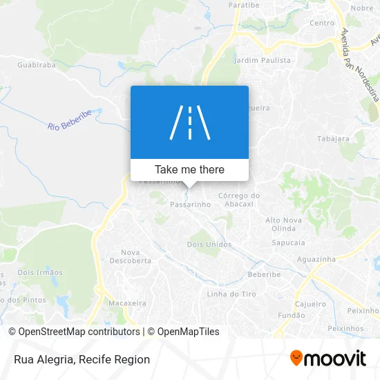 Rua Alegria map