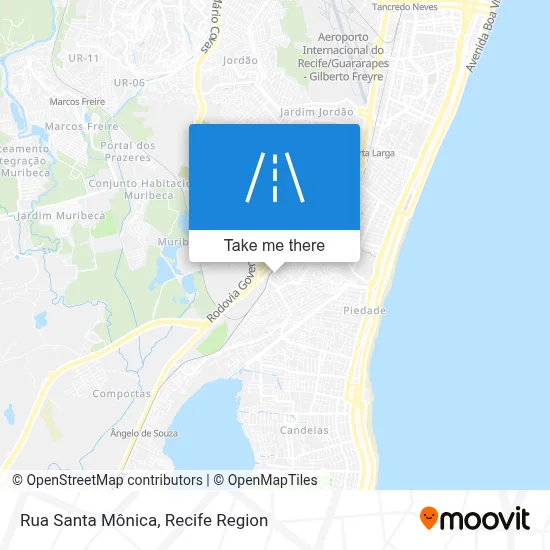 Rua Santa Mônica map