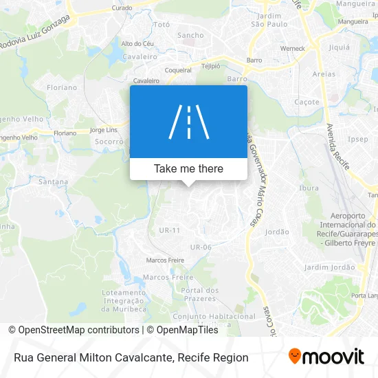 Rua General Milton Cavalcante map