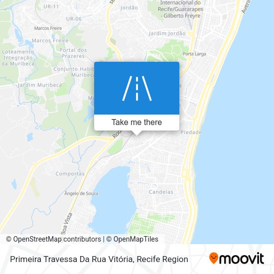 Primeira Travessa Da Rua Vitória map