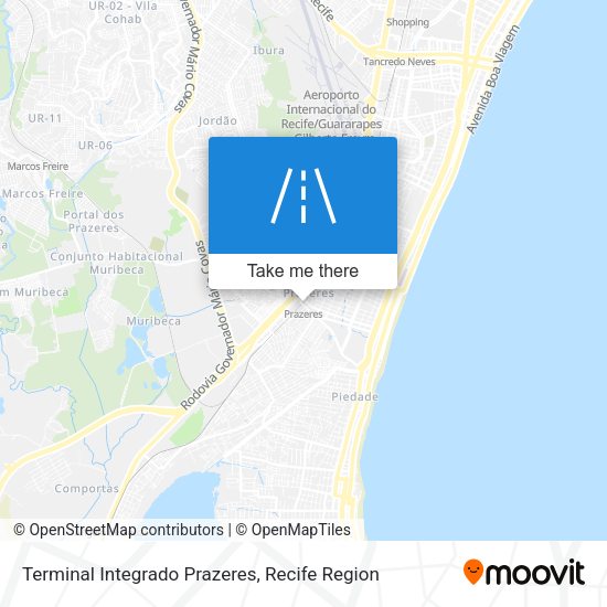 Terminal Integrado Prazeres map