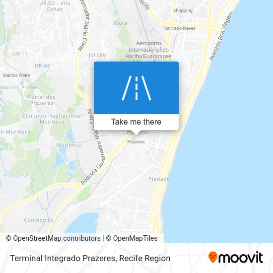 Terminal Integrado Prazeres map