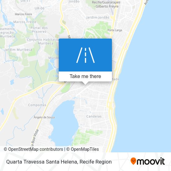 Quarta Travessa Santa Helena map