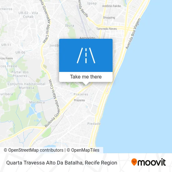 Quarta Travessa Alto Da Batalha map