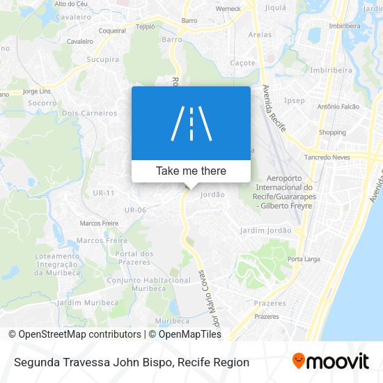 Segunda Travessa John Bispo map