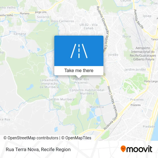 Rua Terra Nova map