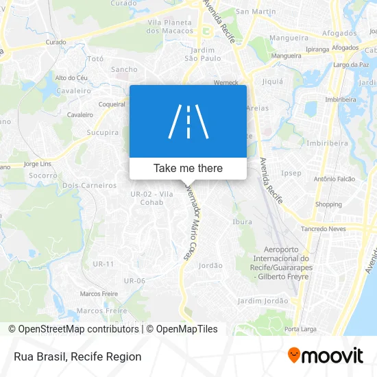 Rua Brasil map