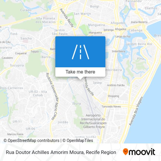 Rua Doutor Achilles Amorim Moura map