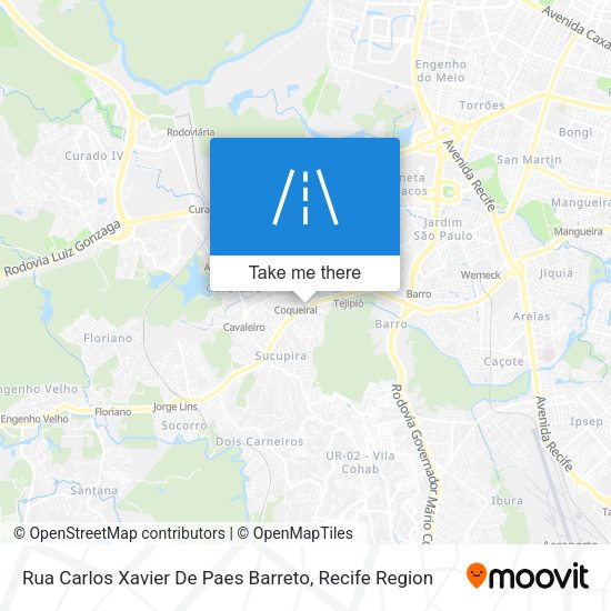 Rua Carlos Xavier De Paes Barreto map
