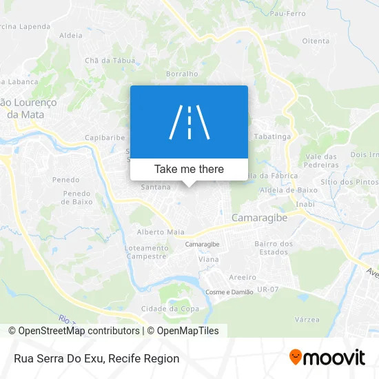 Rua Serra Do Exu map