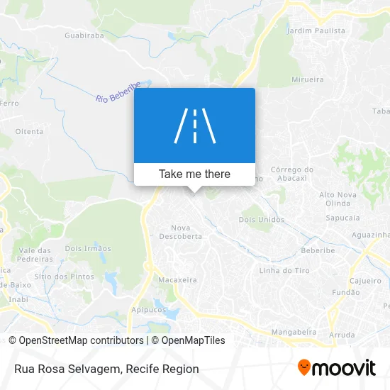 Rua Rosa Selvagem map