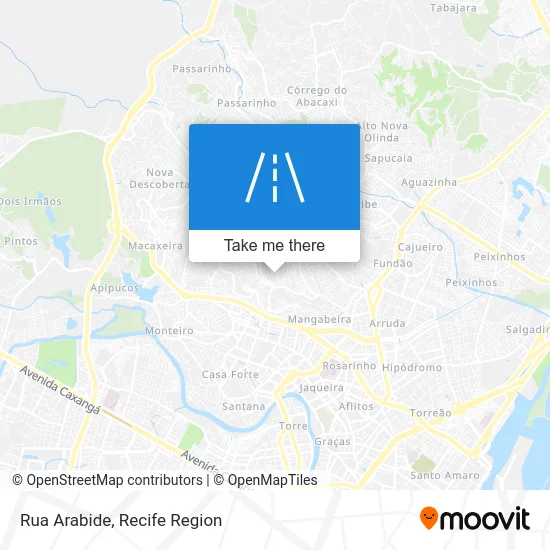 Rua Arabide map