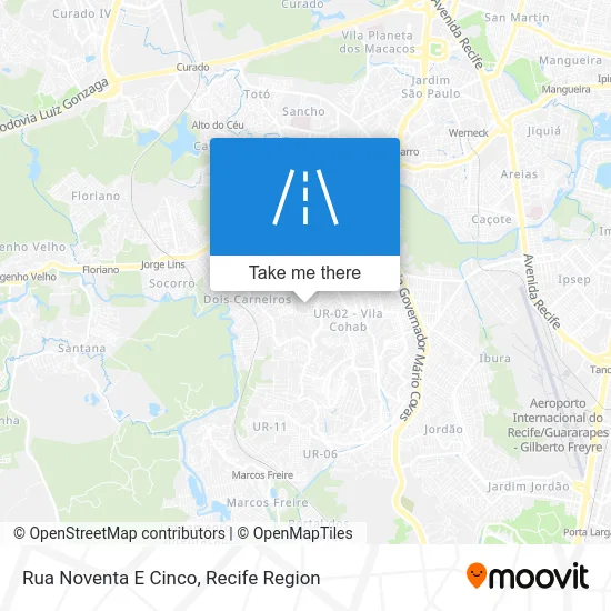 Rua Noventa E Cinco map