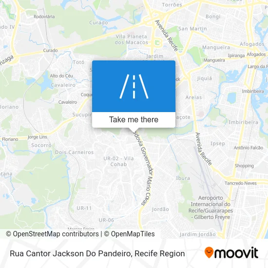 Rua Cantor Jackson Do Pandeiro map