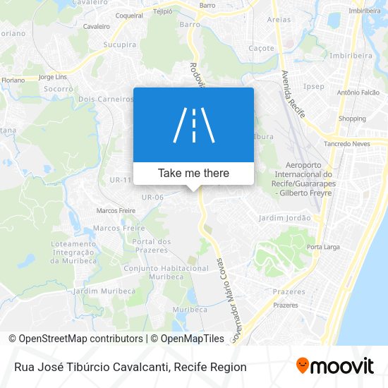 Rua José Tibúrcio Cavalcanti map