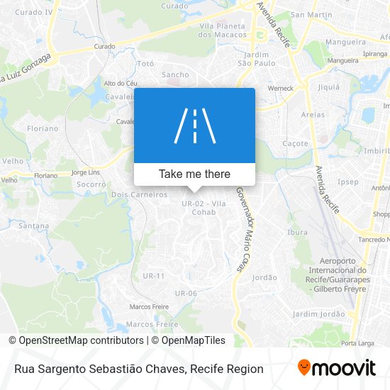 Rua Sargento Sebastião Chaves map