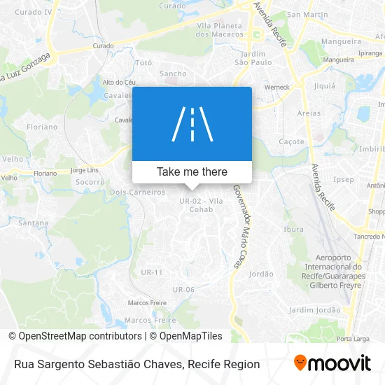 Rua Sargento Sebastião Chaves map