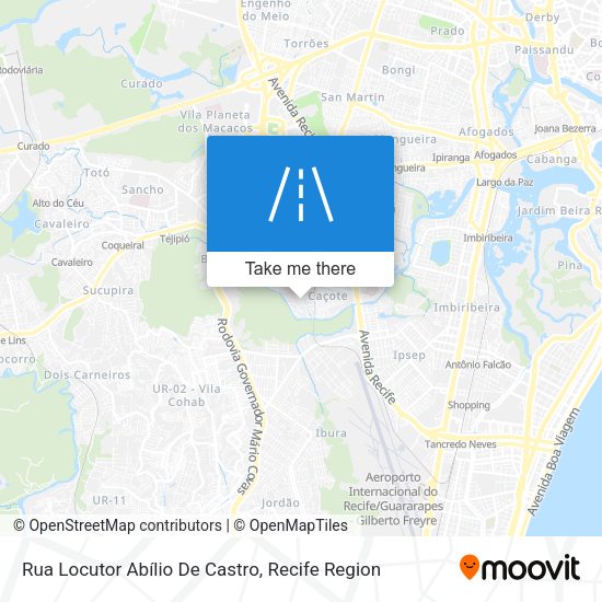 Rua Locutor Abílio De Castro map