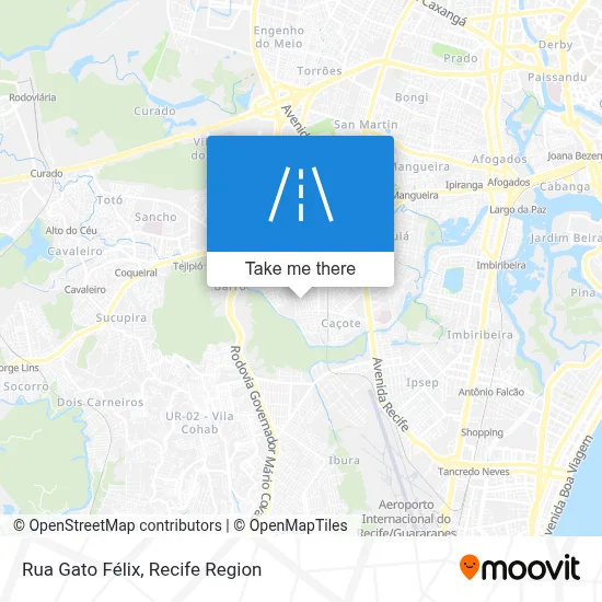Rua Gato Félix map
