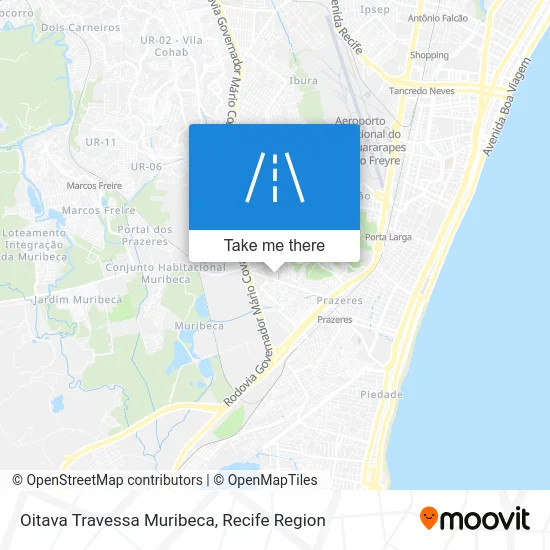 Oitava Travessa Muribeca map