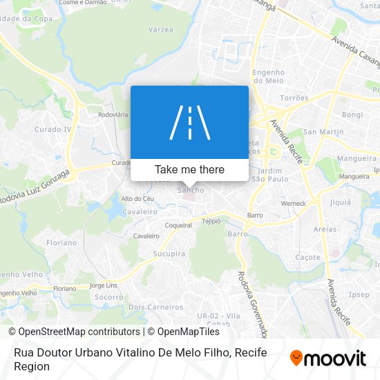 Rua Doutor Urbano Vitalino De Melo Filho map