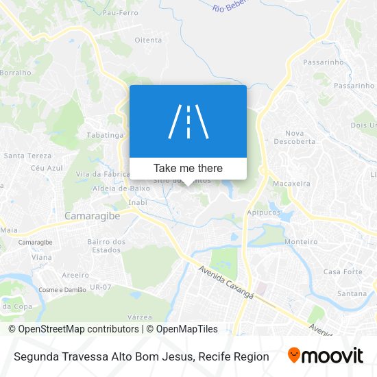 Segunda Travessa Alto Bom Jesus map